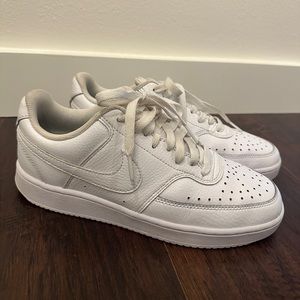 Nike Court Vision Low White Womens 8.5